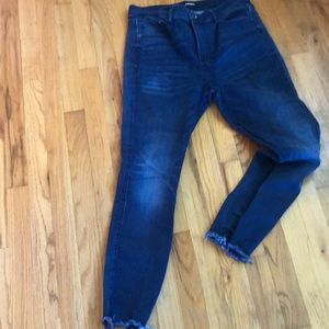Express skinny high rise jeans size 12